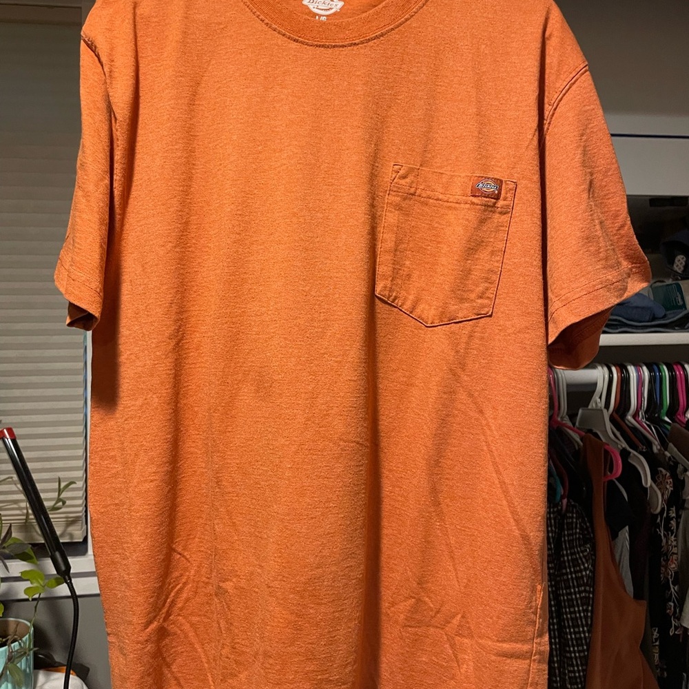 Orange Dickies Men's T-Shirt
